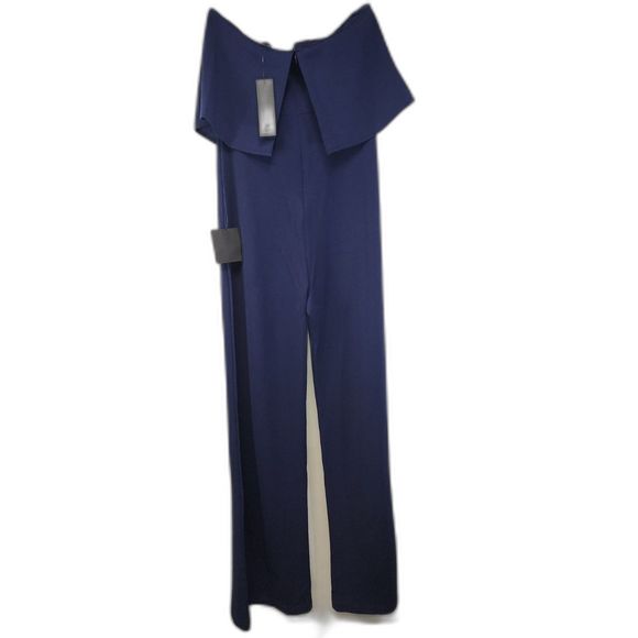 NWT Lulus Power of Love Navy Blue Strapless Jumpsuit Size M - Picture 2 of 9